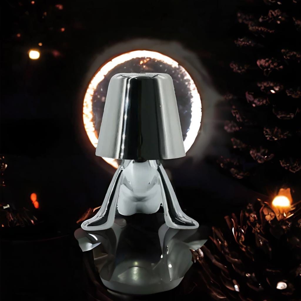 Lampe de Chevet Vintage Métal - Silver Luxe | Marco Lucetti Monsieur Argent E