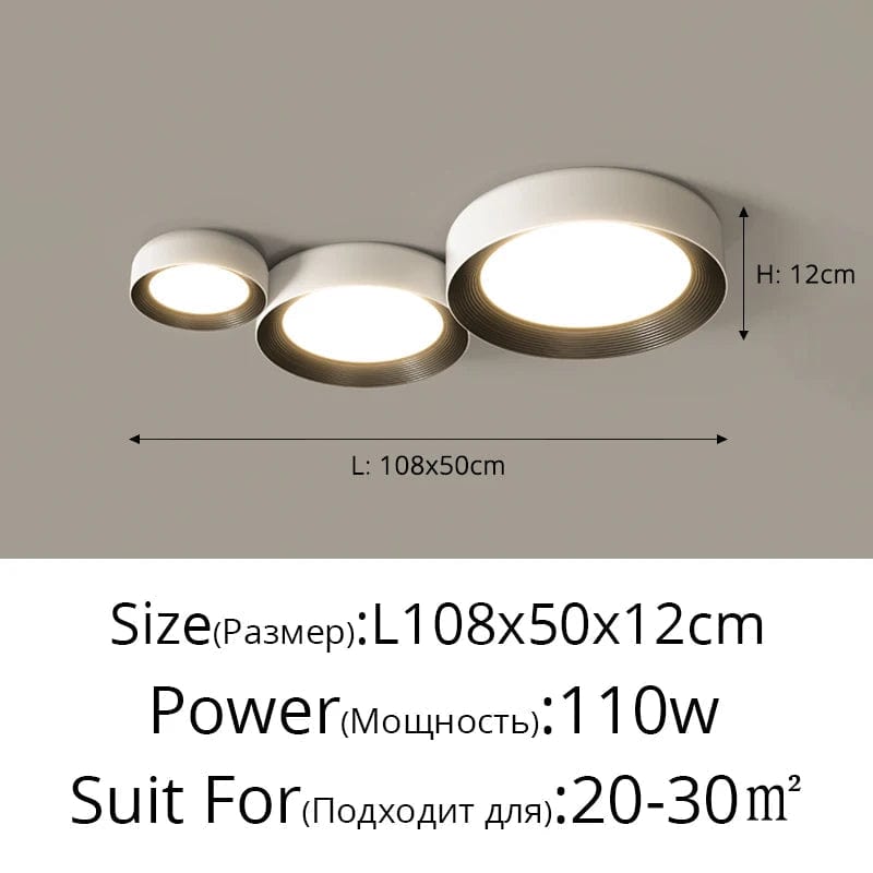 Lampe de couloir d'entrée moderne minimaliste - Protection des yeux - Lustre créatif - Plafonnier rond | Marco Lucetti