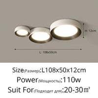 Lampe de couloir d'entrée moderne minimaliste - Protection des yeux - Lustre créatif - Plafonnier rond | Marco Lucetti