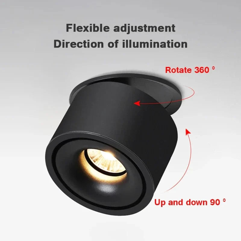 Lampe de downlight LED FoldFlex à intensité variable pour éclairage domestique | Marco Lucetti