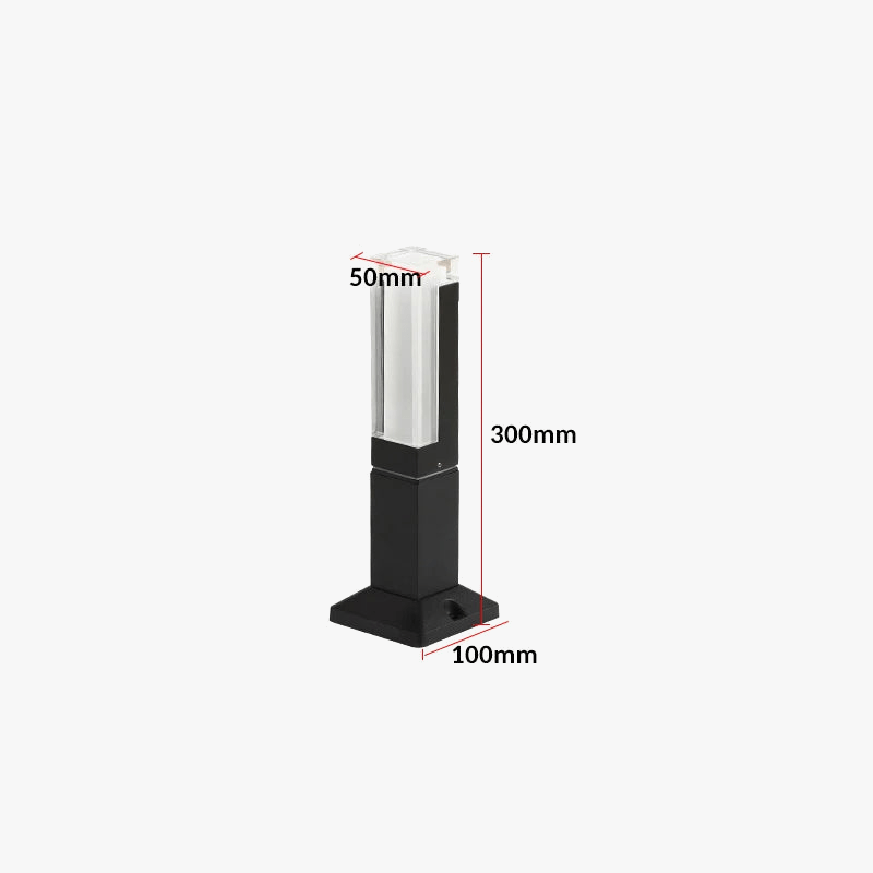 Lampe de jardin avancée LED étanche - Pilier lumineux en aluminium IP65 - Décor Villa | Marco Lucetti