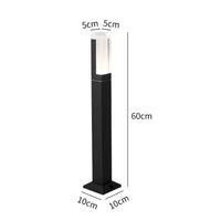 Lampe de jardin avancée LED étanche - Pilier lumineux en aluminium IP65 - Décor Villa | Marco Lucetti Capteur 60 cm / Lumière blanche