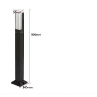Lampe de jardin avancée LED étanche - Pilier lumineux en aluminium IP65 - Décor Villa | Marco Lucetti Capteur 80 cm / Lumière blanche