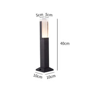 Lampe de jardin avancée LED étanche - Pilier lumineux en aluminium IP65 - Décor Villa | Marco Lucetti Capteur de 40 cm / Lumière blanche