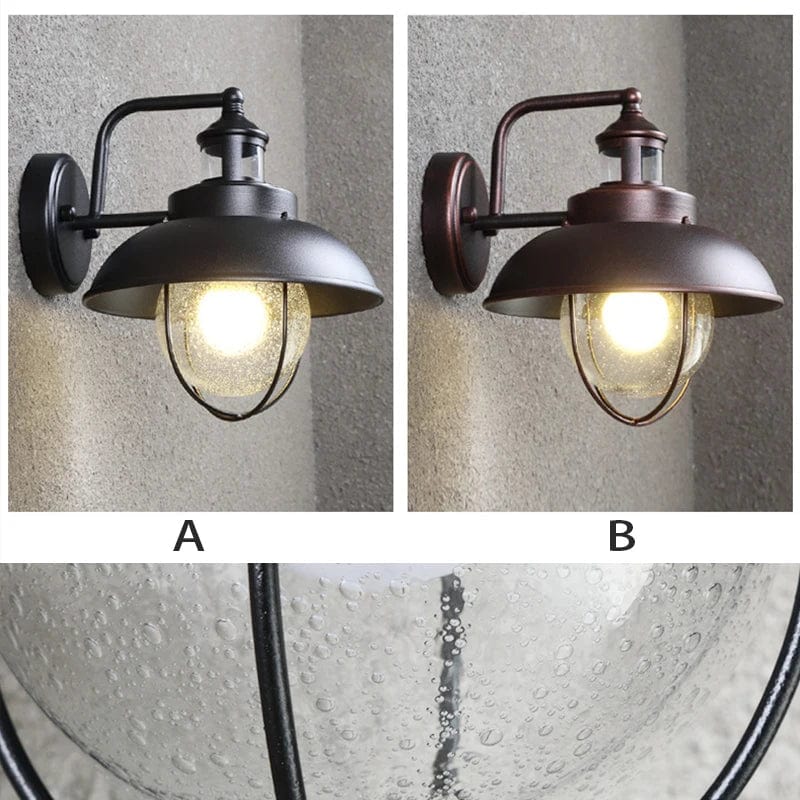 Lampe de jardin rétro extérieure Villa - Applique murale étanche pour  E26, balcon, terrasse et couloir | Marco Lucetti