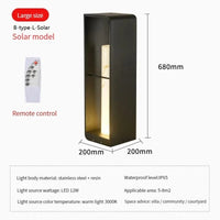 Lampe de jardin solaire LED modernes pour extérieur.design Villa Court. | Marco Lucetti B-type-L-Solar