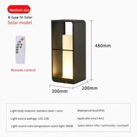 Lampe de jardin solaire LED modernes pour extérieur.design Villa Court. | Marco Lucetti B-type-M-Solar