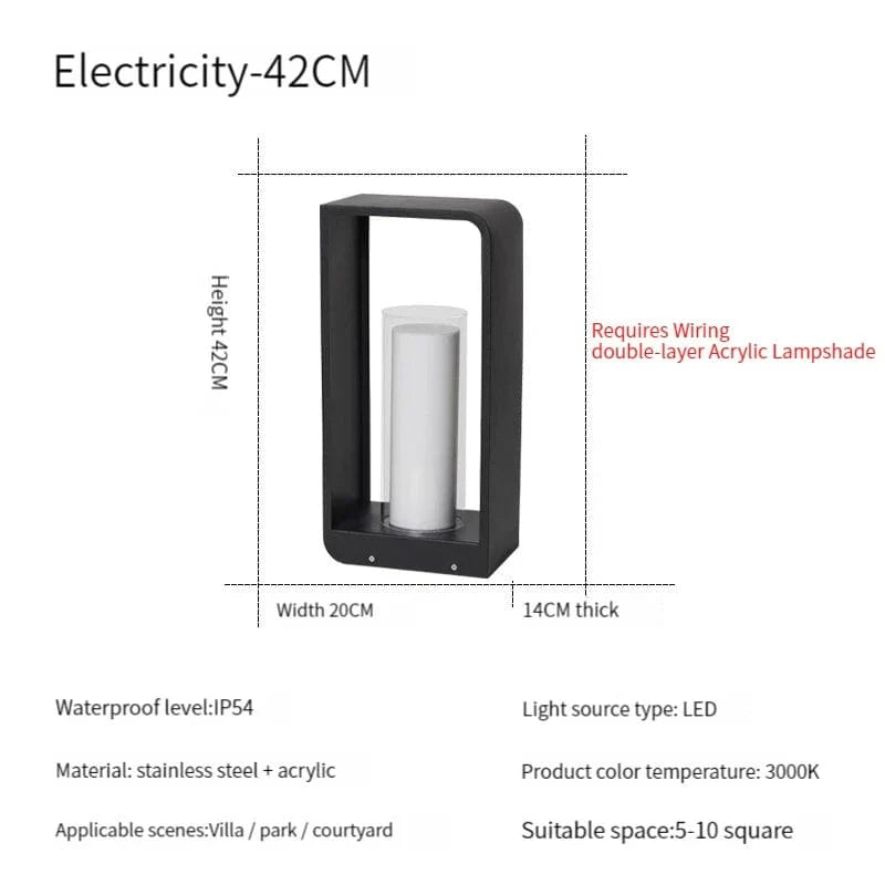 Lampe de jardin solaire LED modernes pour extérieur.design Villa Court. | Marco Lucetti Câblage Atype-S-noir 1