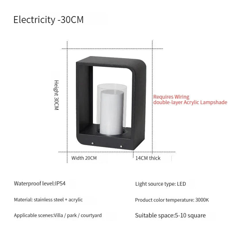 Lampe de jardin solaire LED modernes pour extérieur.design Villa Court. | Marco Lucetti Câblage Atype-S-noir