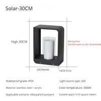 Lampe de jardin solaire LED modernes pour extérieur.design Villa Court. | Marco Lucetti Type A-S-Solar