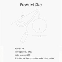 Lampe de lecture LED avec interrupteur tactile | Marco Lucetti