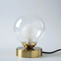 Lampe de Lecture LED boule de verre doré pour Table de Bureau | Marco Lucetti