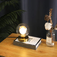 Lampe de Lecture LED boule de verre doré pour Table de Bureau | Marco Lucetti