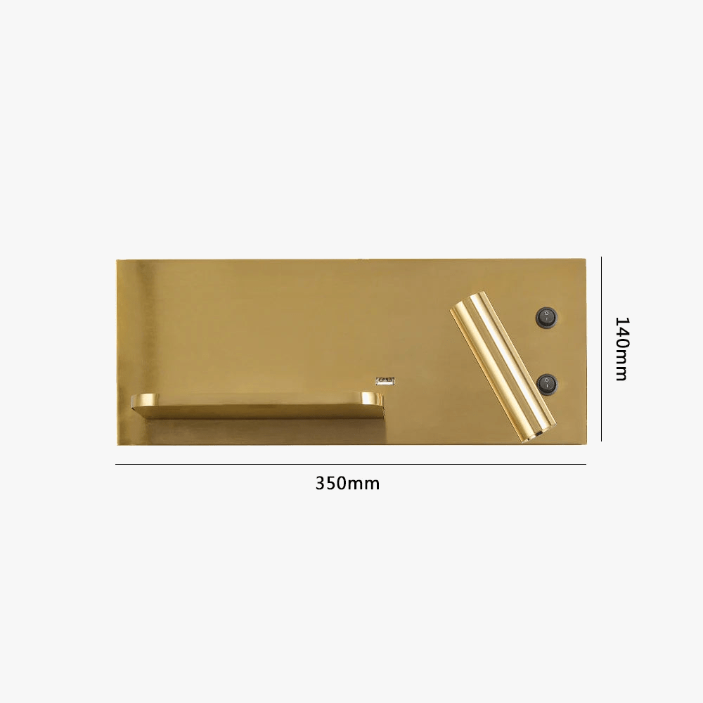 Lampe de lecture LED SandiY avec chargeur USB sans fil | Marco Lucetti