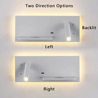 Lampe de lecture LED SandiY avec chargeur USB sans fil | Marco Lucetti