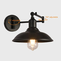 Lampe de lecture murale rétro américaine avec bras pliant - Antique | Marco Lucetti