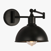 Lampe de lecture murale rétro américaine avec bras pliant - Antique | Marco Lucetti