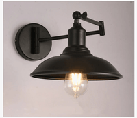 Lampe de lecture murale rétro américaine avec bras pliant - Antique | Marco Lucetti