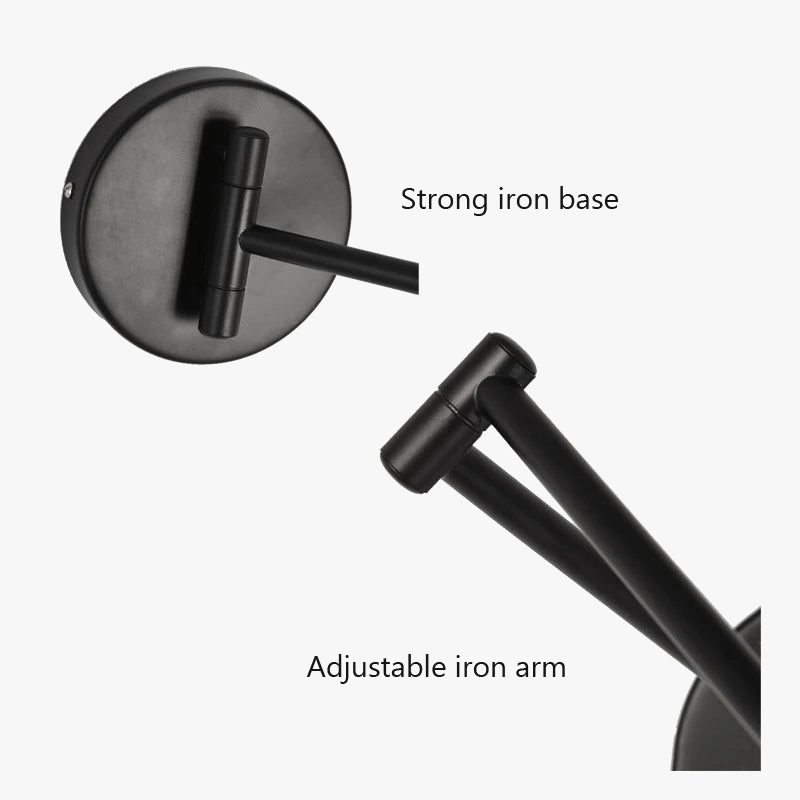 Lampe de lecture murale rétro américaine avec bras pliant - Antique | Marco Lucetti