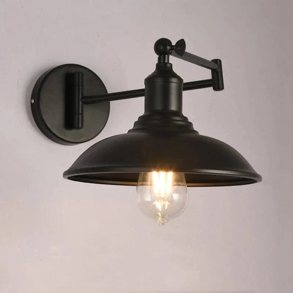 Lampe de lecture murale rétro américaine avec bras pliant - Antique | Marco Lucetti