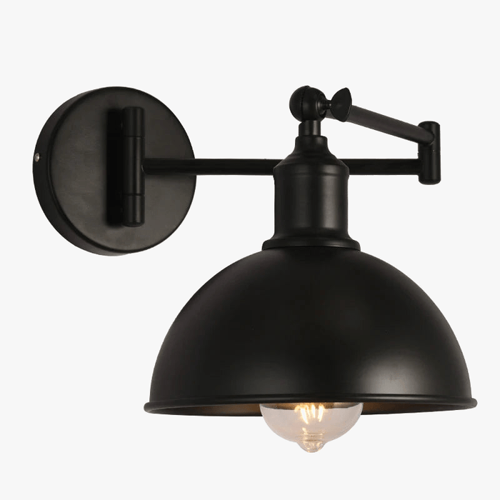 Lampe de lecture murale rétro américaine avec bras pliant - Antique | Marco Lucetti