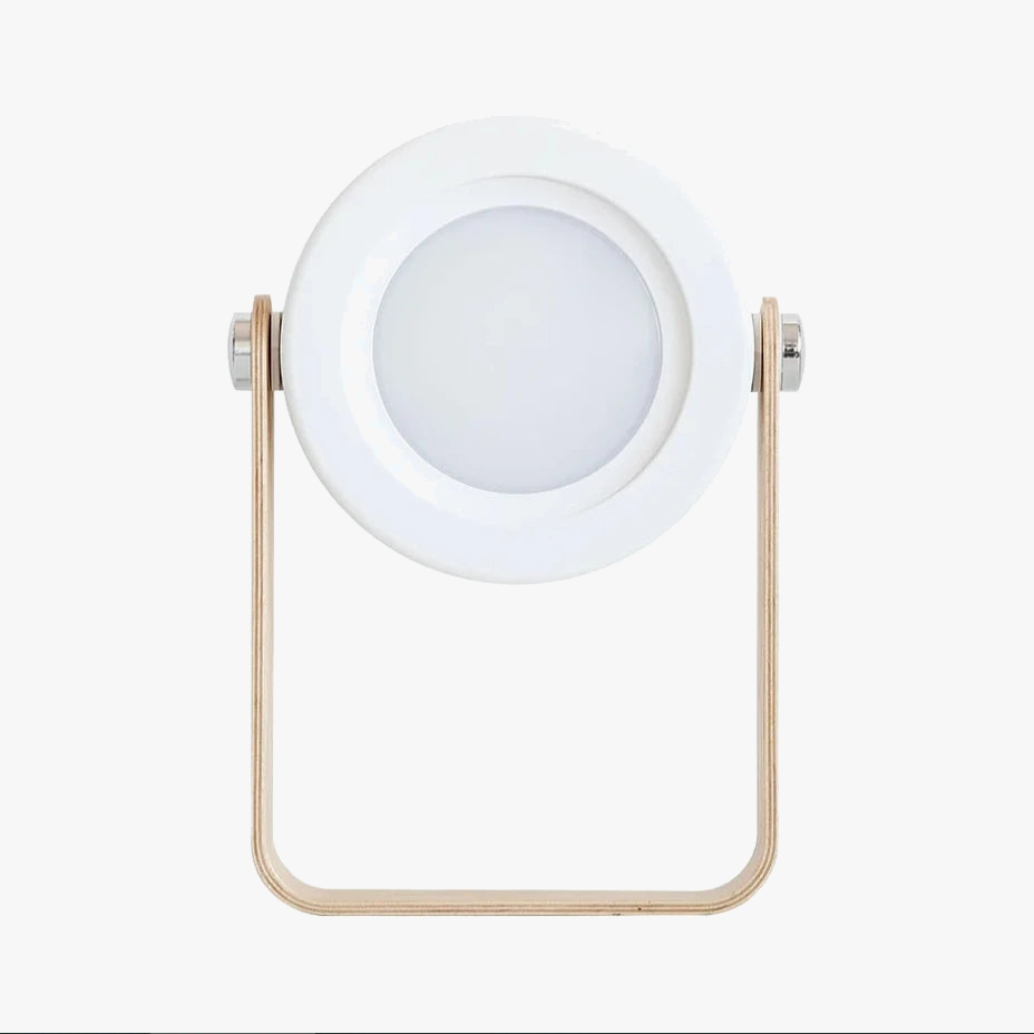 Lampe de lecture pliable en bois avec veilleuse LED USB - Style & Confort