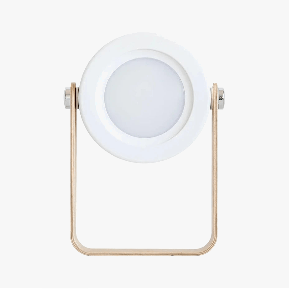 Lampe de lecture pliable en bois avec veilleuse LED USB - Style & Confort | Marco Lucetti