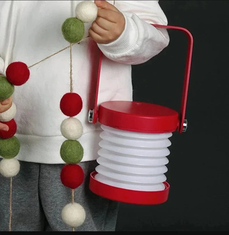 Lampe de lecture pliable en bois avec veilleuse LED USB - Style & Confort | Marco Lucetti Rouge