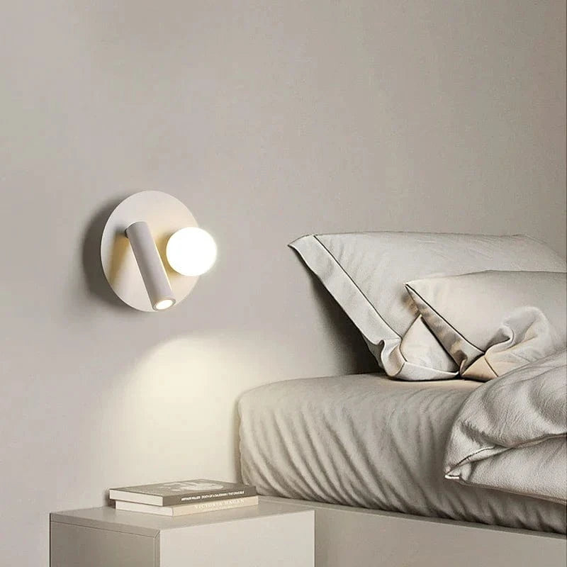 Lampe de lecture rotative minimaliste pour hôtel scandinave | Marco Lucetti