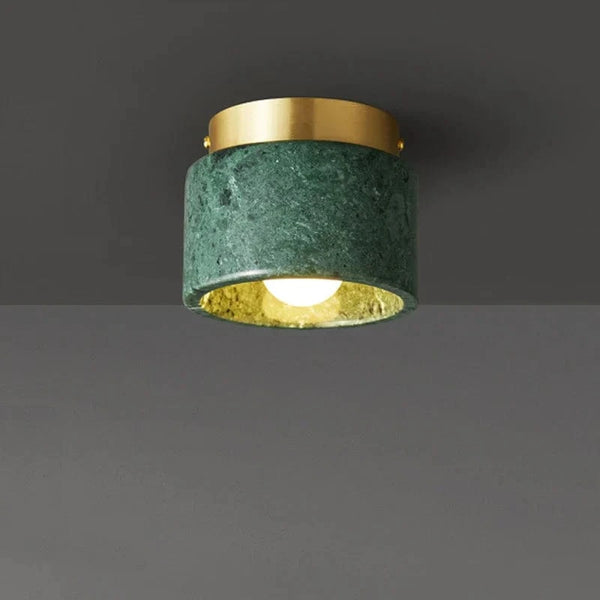 Lampe de marbre nordique Spot rond pour salon, chambre et couloir | Marco Lucetti Vert