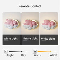 Lampe de nuit Ours Polaire - Dessin Animé Enfants - Télécommande et Gradation - Chambre d'Enfant - Princesse | Marco Lucetti