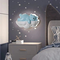 Lampe de nuit Ours Polaire - Dessin Animé Enfants - Télécommande et Gradation - Chambre d'Enfant - Princesse | Marco Lucetti