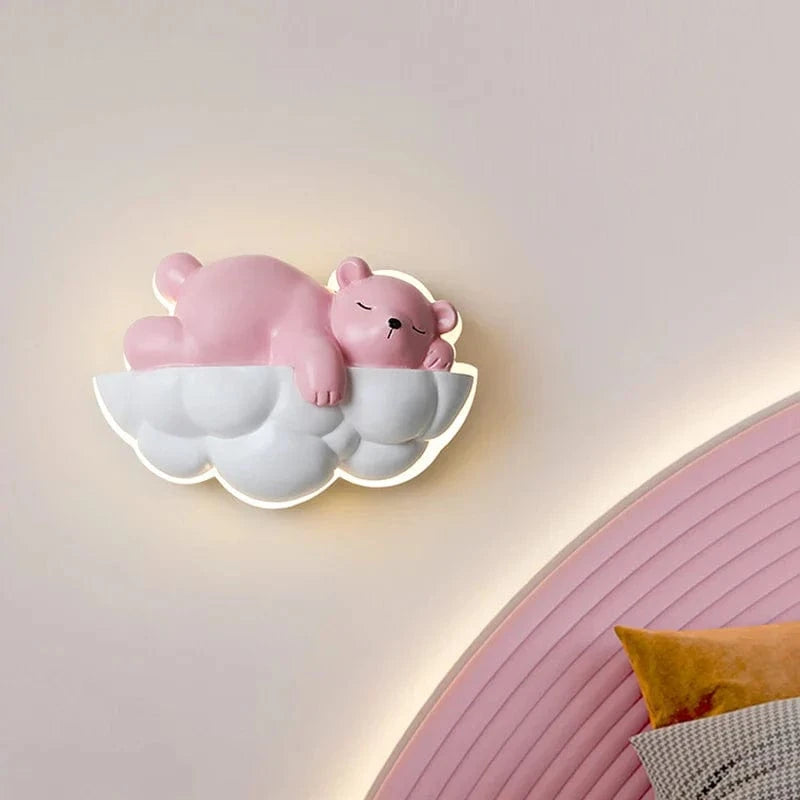 Lampe de nuit Ours Polaire - Dessin Animé Enfants - Télécommande et Gradation - Chambre d'Enfant - Princesse | Marco Lucetti