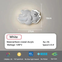 Lampe de nuit Ours Polaire - Dessin Animé Enfants - Télécommande et Gradation - Chambre d'Enfant - Princesse | Marco Lucetti Ours blanc / 3 Température de couleur