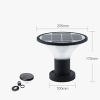 Lampe de pelouse solaire LED brandée "Rougeoyante" - Éclairage extérieur sans fil - Design moderne - Étanche | Marco Lucetti
