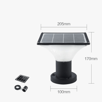 Lampe de pelouse solaire LED brandée "Rougeoyante" - Éclairage extérieur sans fil - Design moderne - Étanche | Marco Lucetti