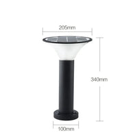 Lampe de pelouse solaire LED brandée "Rougeoyante" - Éclairage extérieur sans fil - Design moderne - Étanche | Marco Lucetti 34 cm Forme ronde