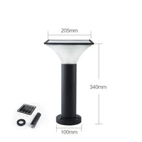 Lampe de pelouse solaire LED brandée "Rougeoyante" - Éclairage extérieur sans fil - Design moderne - Étanche | Marco Lucetti Carré de 34 cm