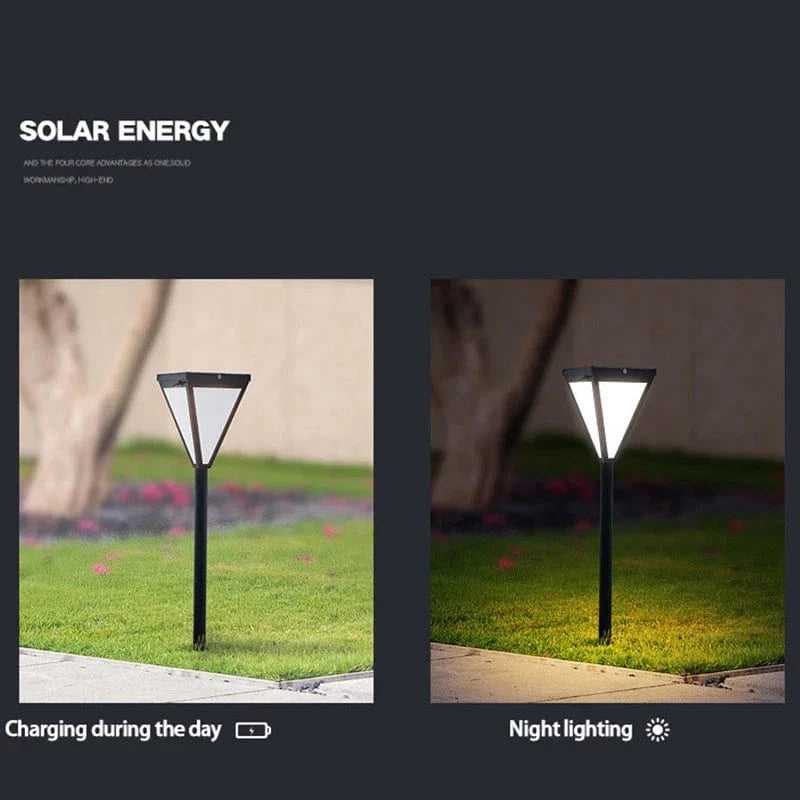Lampe de pelouse solaire LED rougeoyante - Éclairage extérieur sans électricité | Marco Lucetti Télécommande