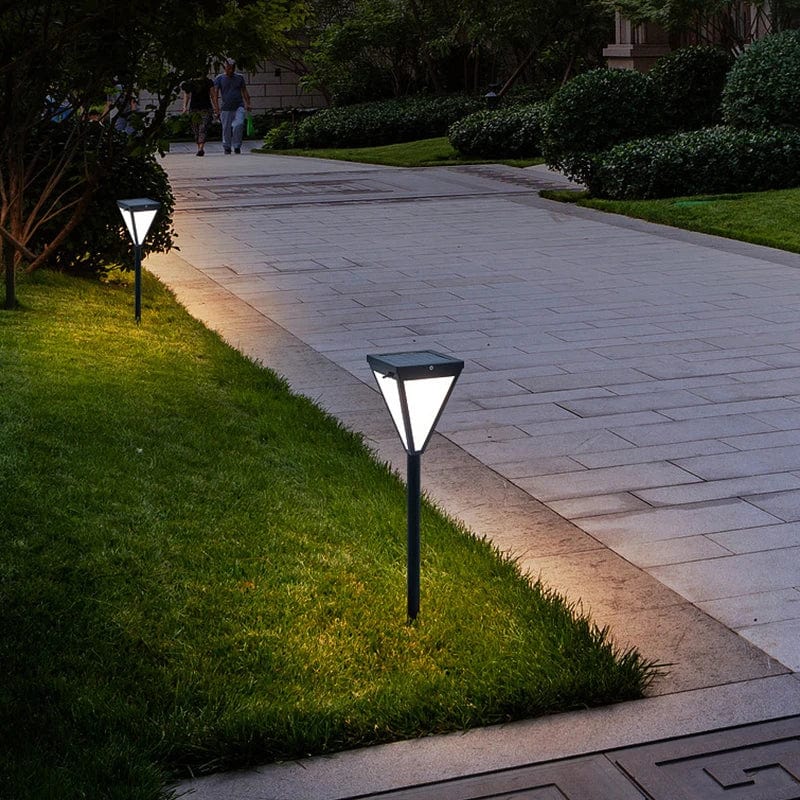 Lampe de pelouse solaire LED rougeoyante - Éclairage extérieur sans électricité | Marco Lucetti Télécommande