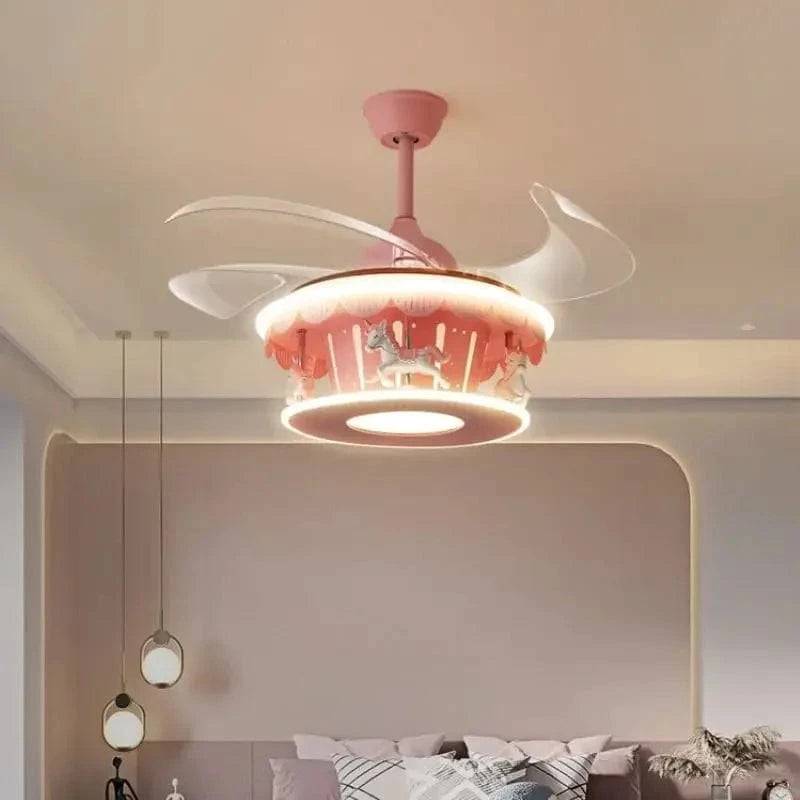 Lampe de plafond LED Carrousel Créatif pour Filles | Marco Lucetti