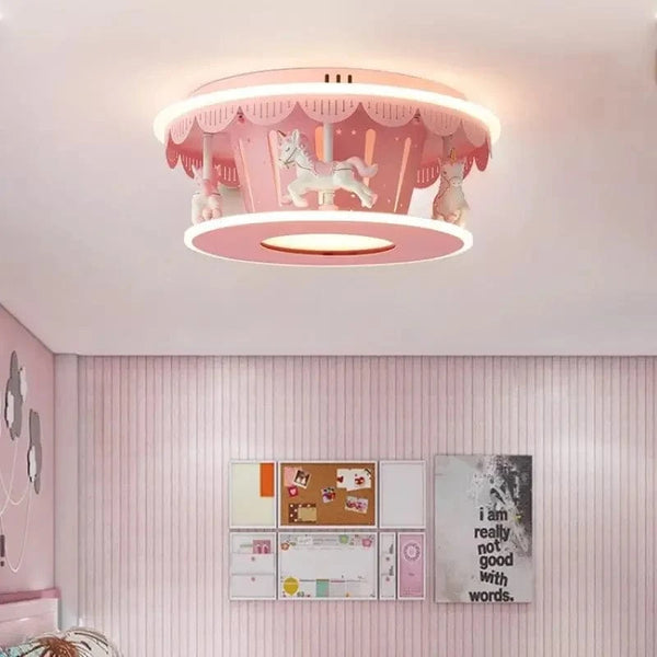 Lampe de plafond LED Carrousel Créatif pour Filles | Marco Lucetti