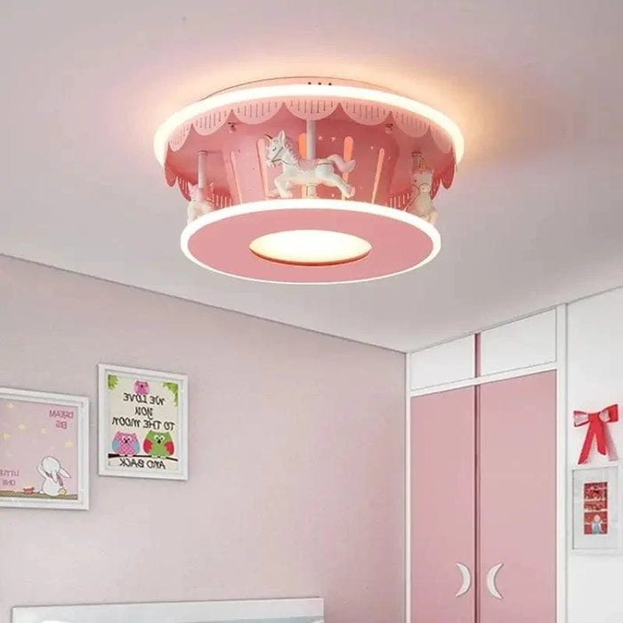 Lampe de plafond LED Carrousel Créatif pour Filles | Marco Lucetti