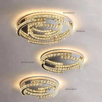 Lampe de plafond LED en cristal de style moderne avec télécommande - LuminaLux | Marco Lucetti