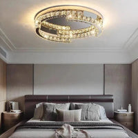 Lampe de plafond LED en cristal de style moderne avec télécommande - LuminaLux | Marco Lucetti