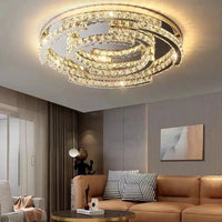 Lampe de plafond LED en cristal de style moderne avec télécommande - LuminaLux | Marco Lucetti