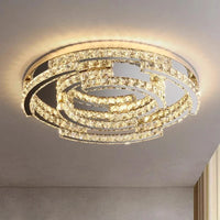 Lampe de plafond LED en cristal de style moderne avec télécommande - LuminaLux | Marco Lucetti