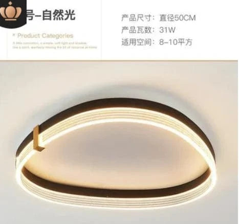 Lampe de plafond LED Minimal Luxe avec Télécommande | Marco Lucetti C / Atténuation / Diamètre 50cm