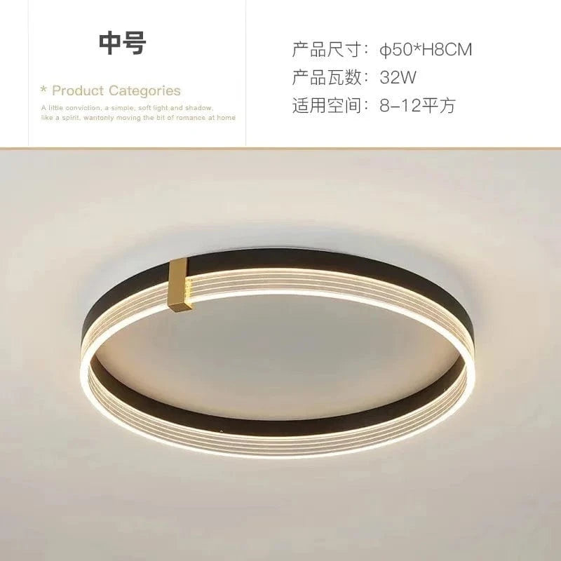 Lampe de plafond LED Minimal Luxe avec Télécommande | Marco Lucetti UN / Atténuation / Diamètre 50cm