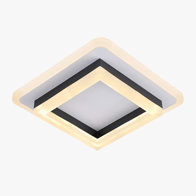 Plafonnier Carré LED Moderne Nordique pour Intérieur